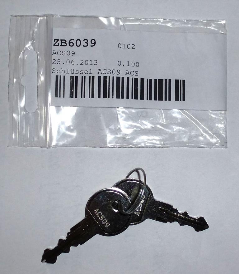 Schlüssel 003 für Oris, ACPS Anhängerkupplungen