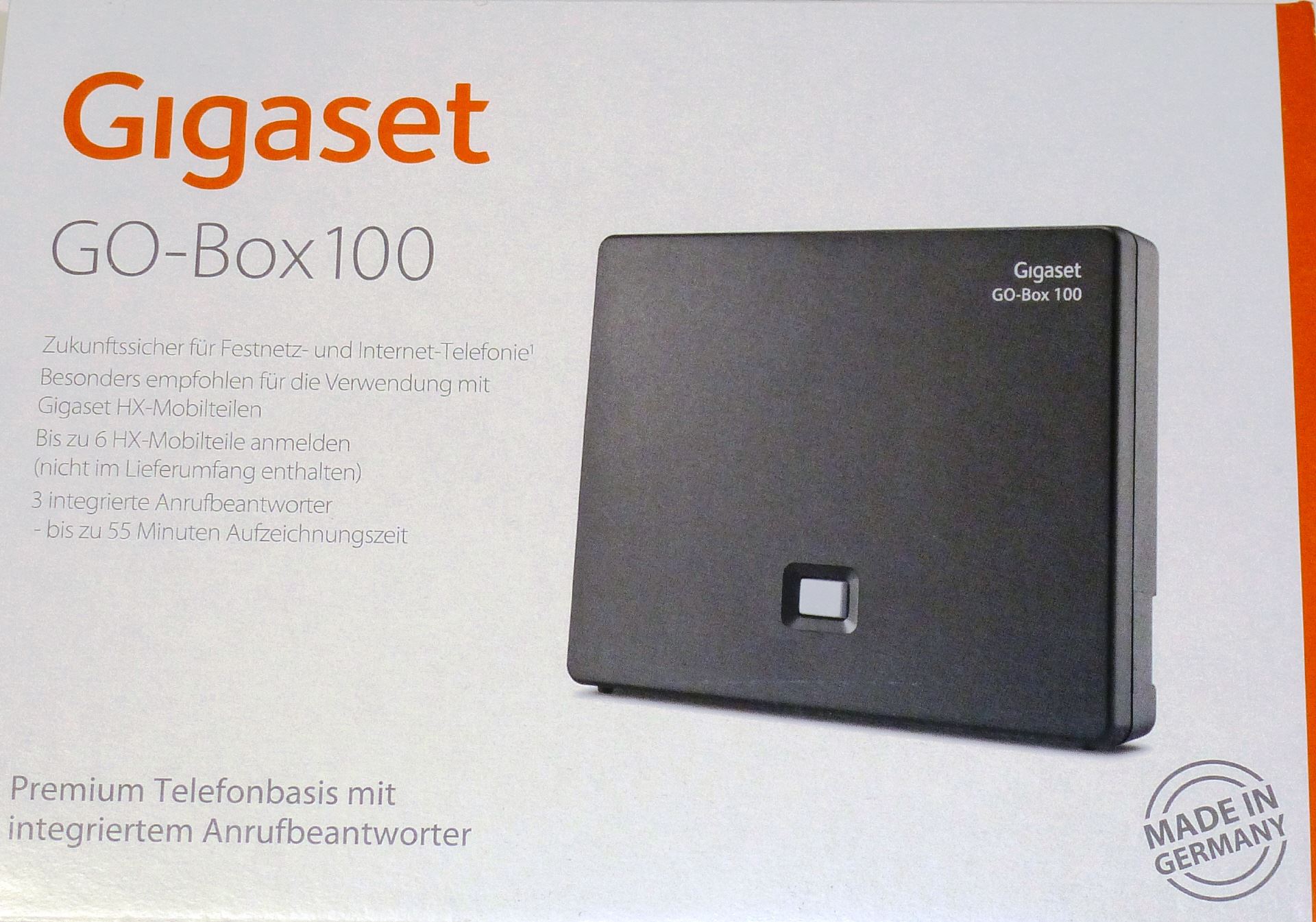 Empfohlen GIGASET GO-Box 100 für analog IP Anschluß u