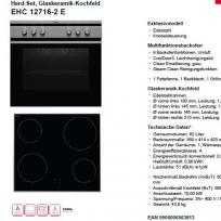 AMICA EHC 12716-2 E Einbauherd-Set Scandium Design