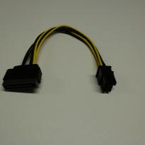 DeLOCK Stromkabel 15 Pin SATA > 6 Pin PCIe Adapter