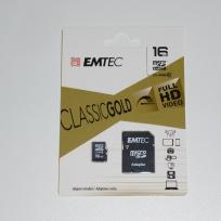 EMTEC MicroSDHC Karte 16GB+Adapter CL10